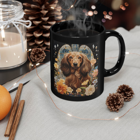 Dachshund Coffee Mug: "Queen Cream"