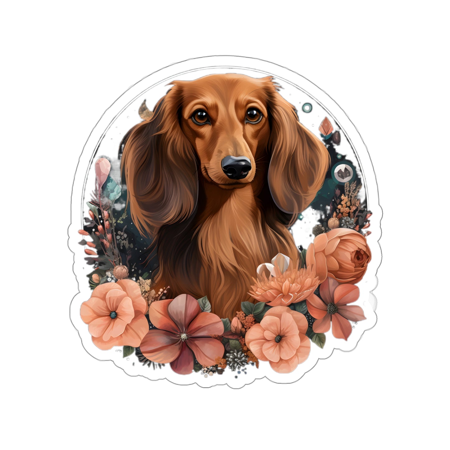 Dachshund Sticker: "Rose"