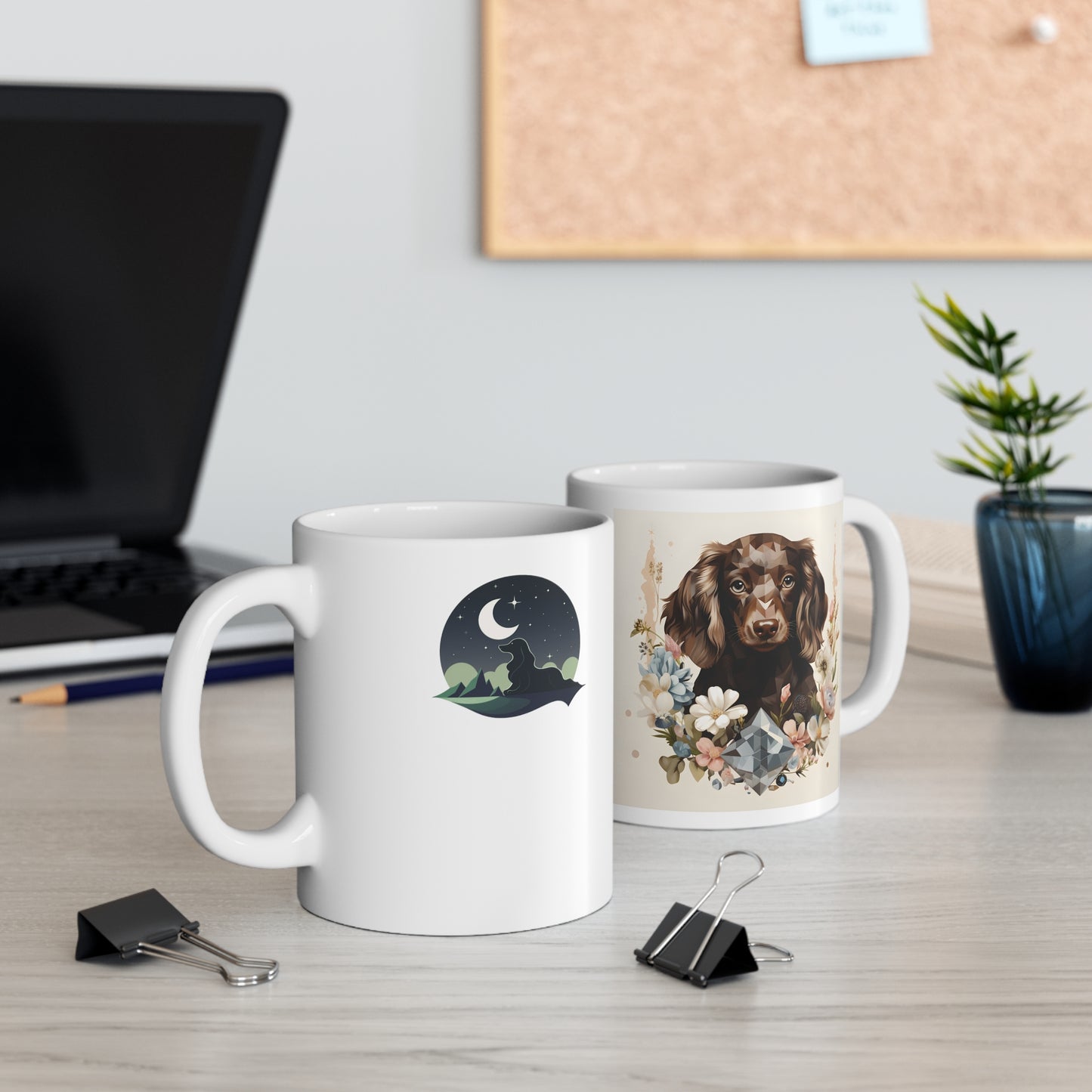 Dachshund Puppy Coffee Mug: "Chocolate Gem"