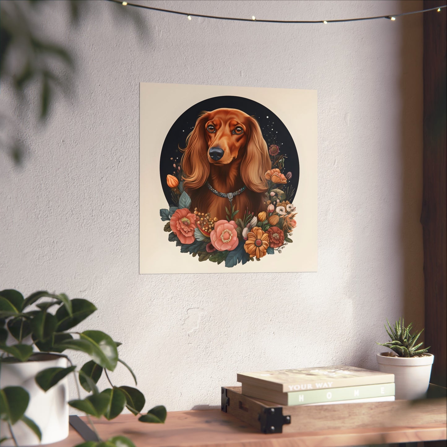 Dachshund Art Print: "Flora"