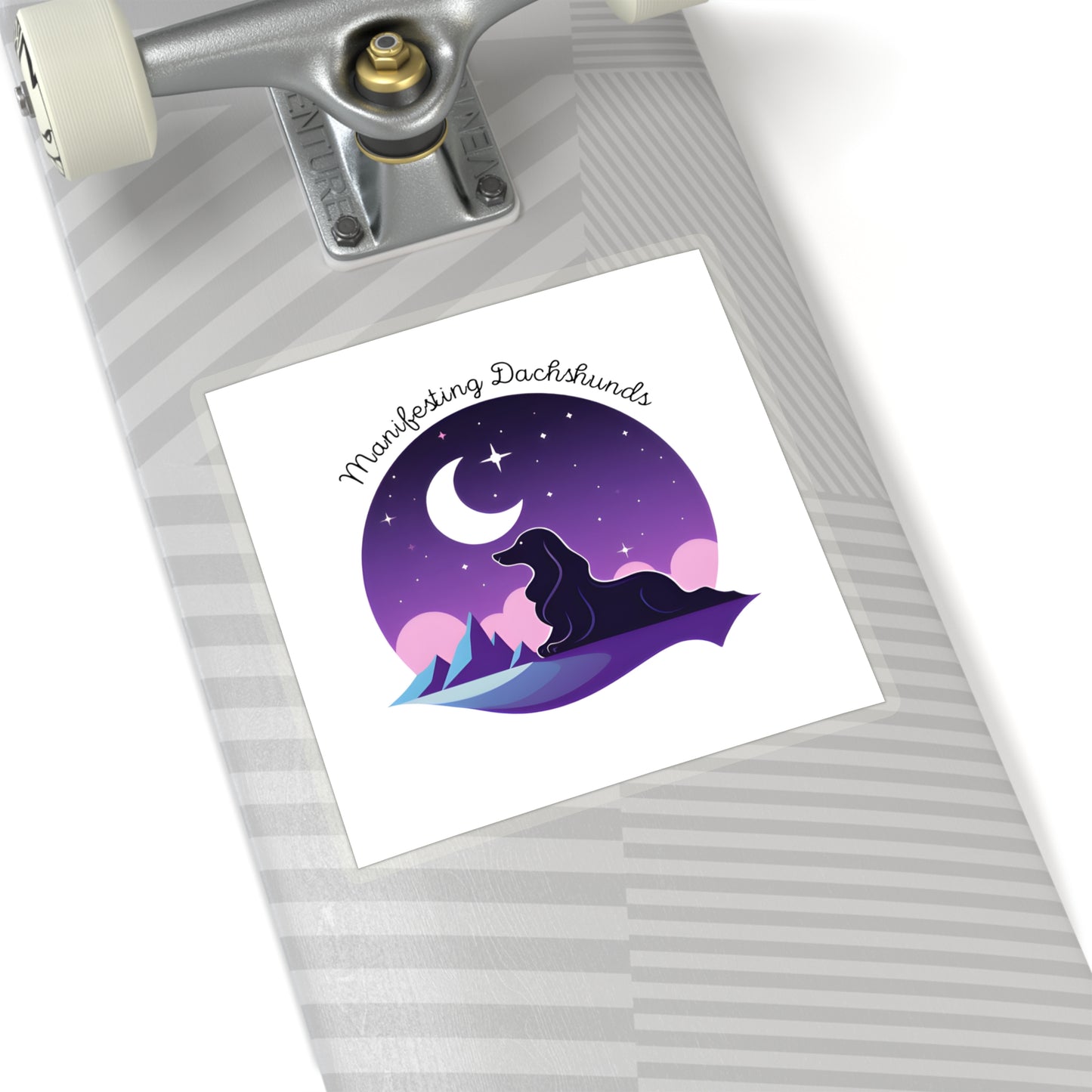 Dachshund Sticker: "Manifesting"