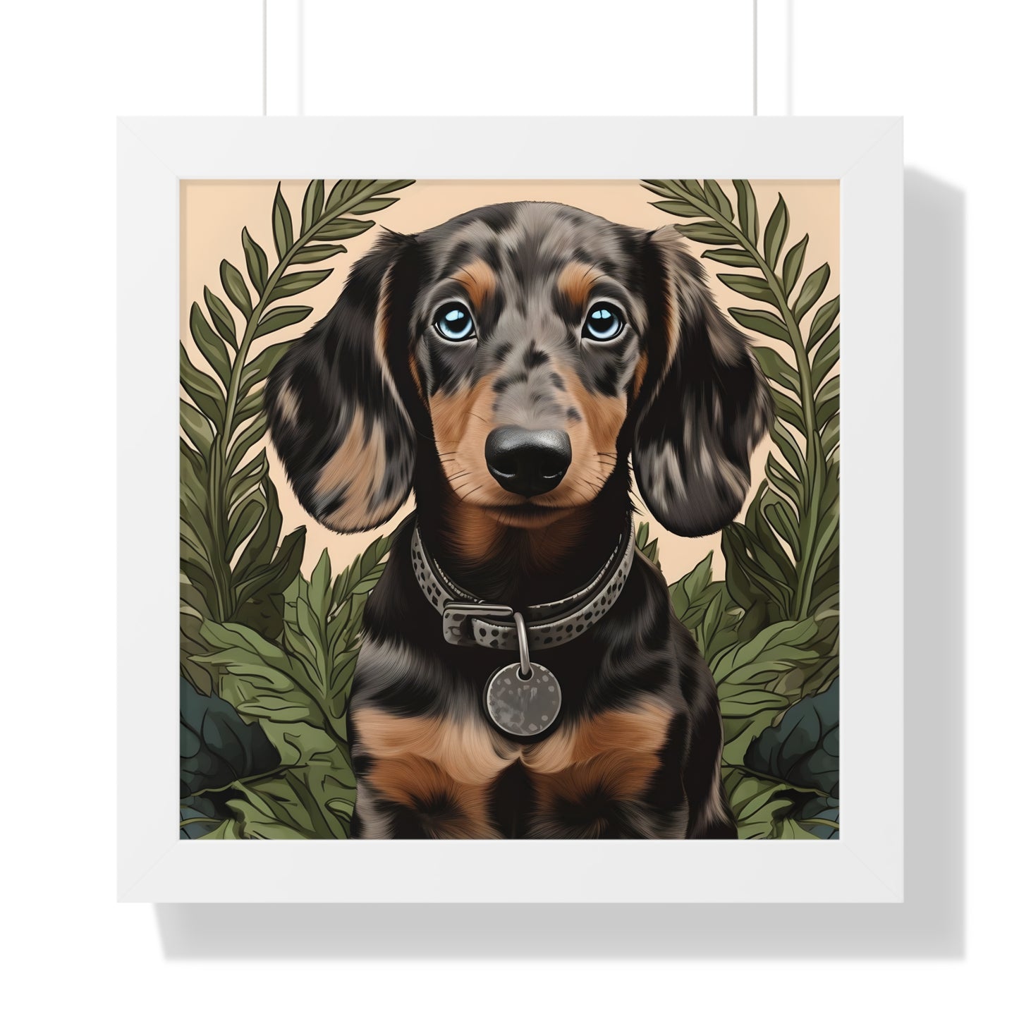 Dachshund Framed Art: "Soul Gazer"