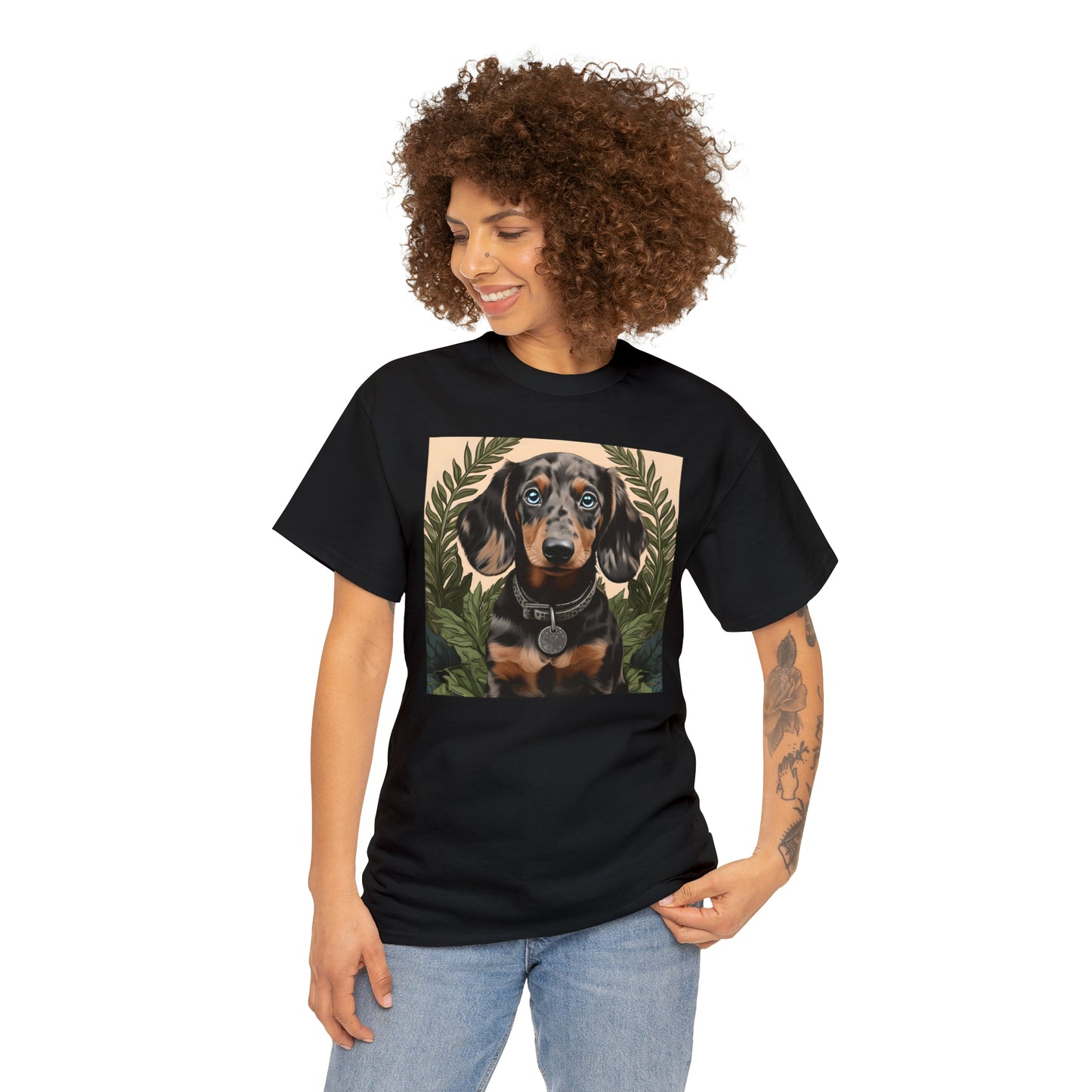 Dachshund Classic Cotton T-Shirt: "Soul Gazer"