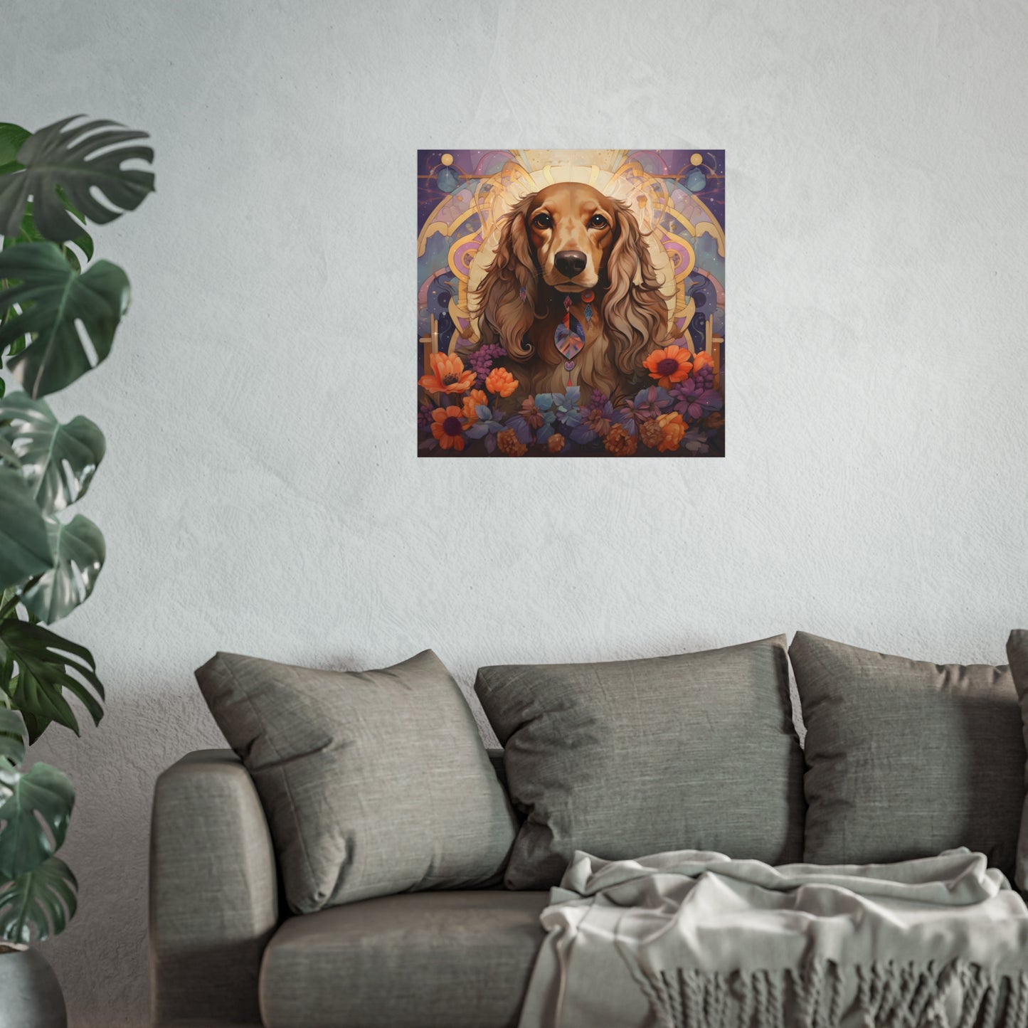 Dachshund Art Print: "Citrine Dream"