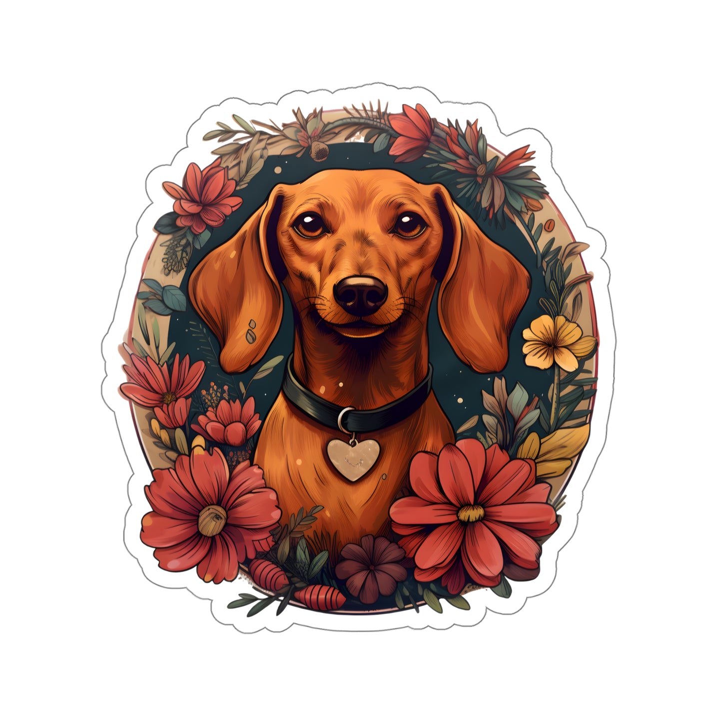 Dachshund Sticker: "Heart"