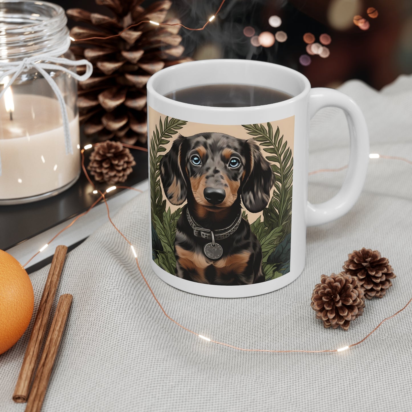 Dachshund Coffee Mug: "Soul Gazer"