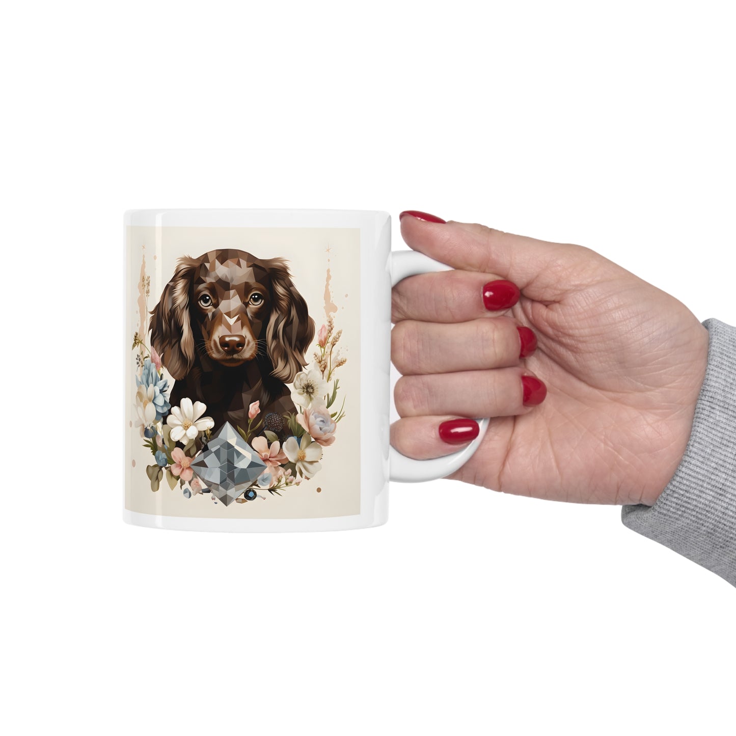 Dachshund Puppy Coffee Mug: "Chocolate Gem"