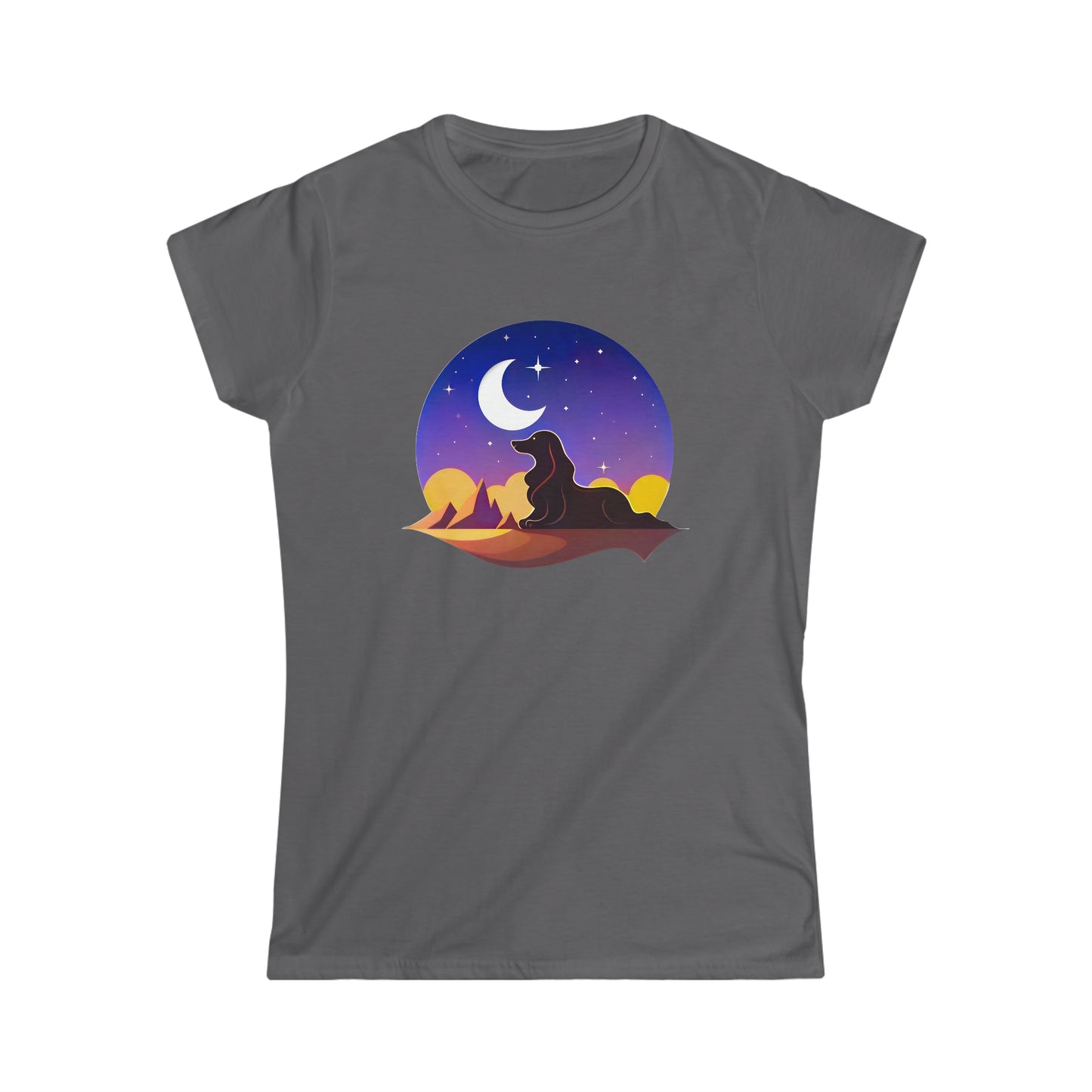 Dachshund Softstyle T-Shirt: "Manifesting Sunset"
