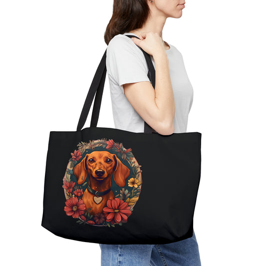 Dachshund Weekender Bag: "Heart"