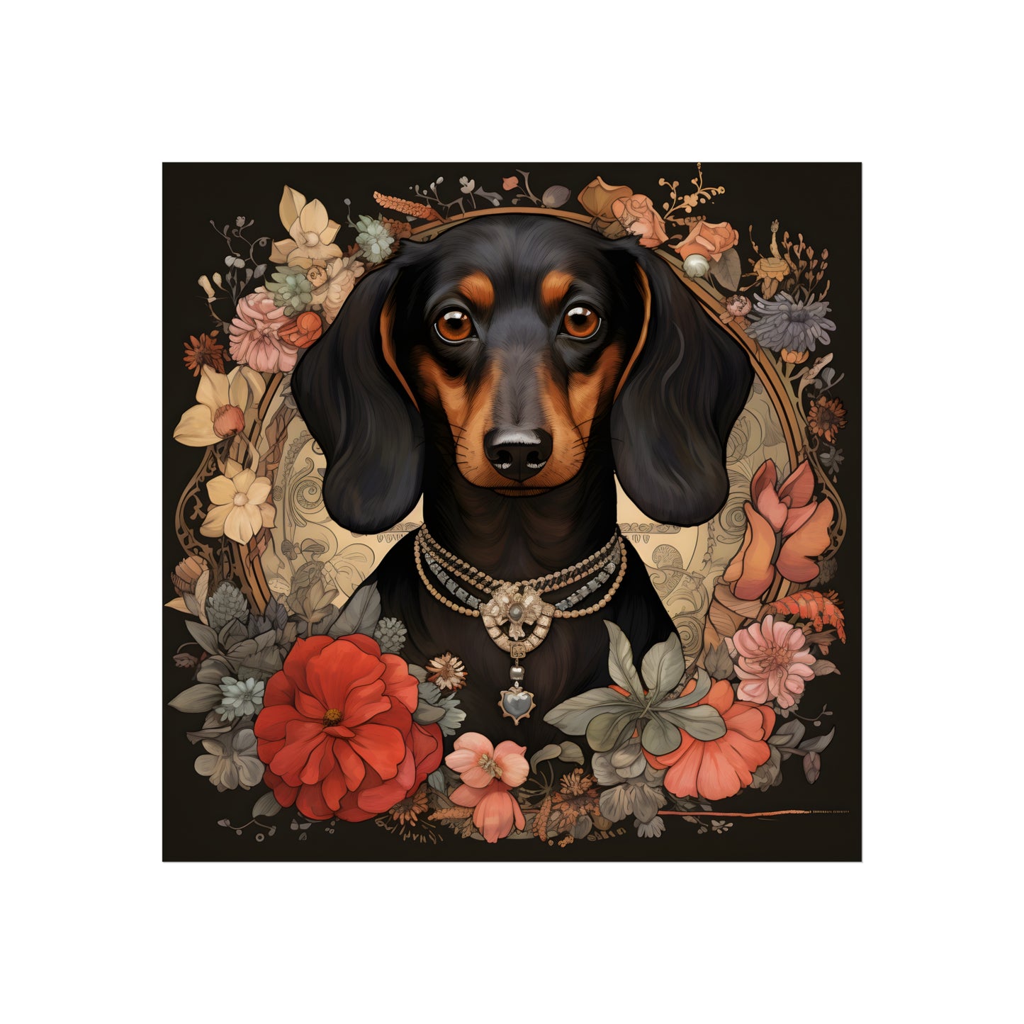 Dachshund Art Print: "Heirloom"