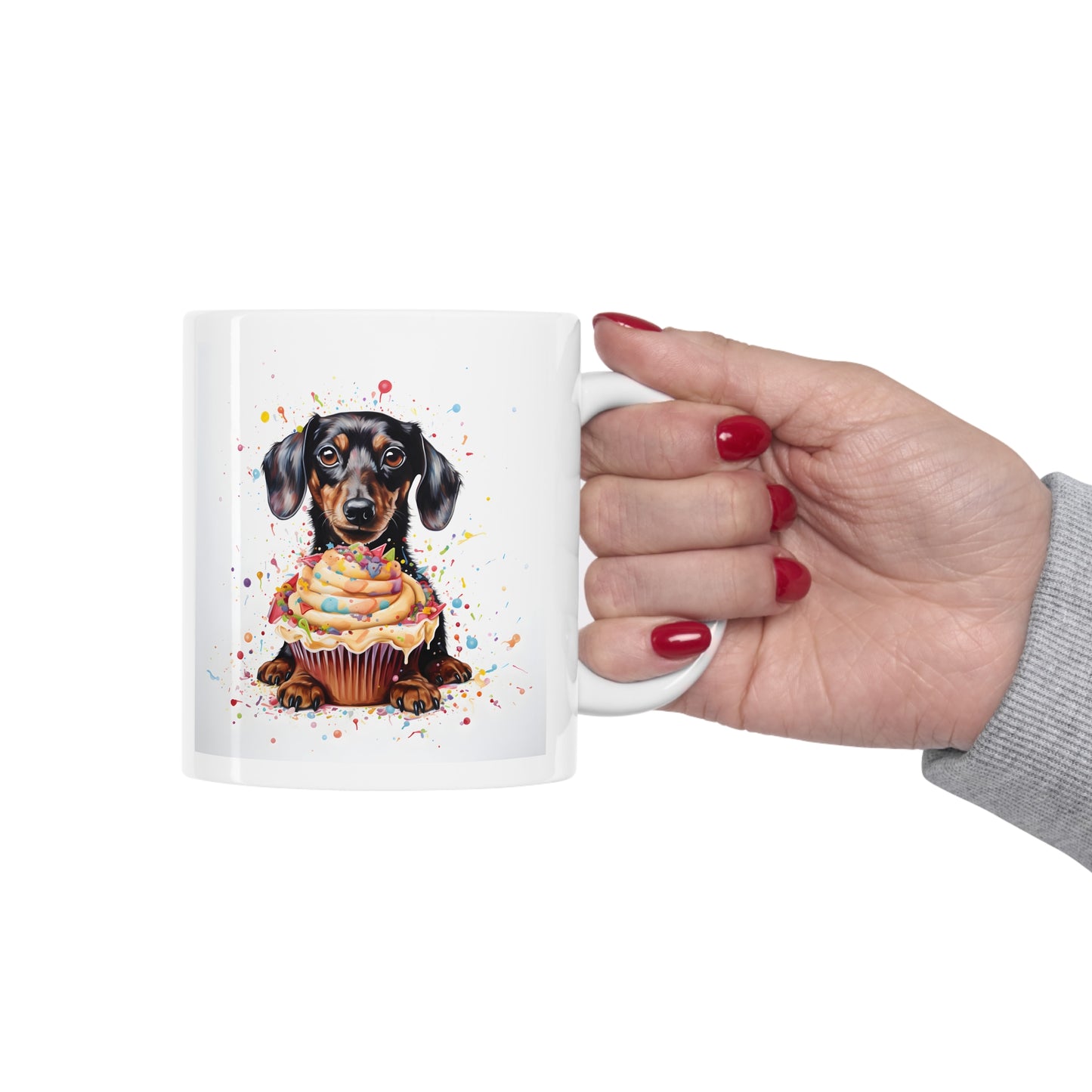 Dachshund Coffee Mug: "Pupcake"