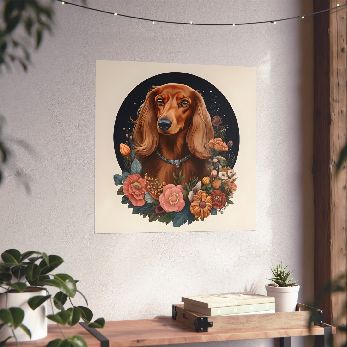 Dachshund Art Print: "Flora"