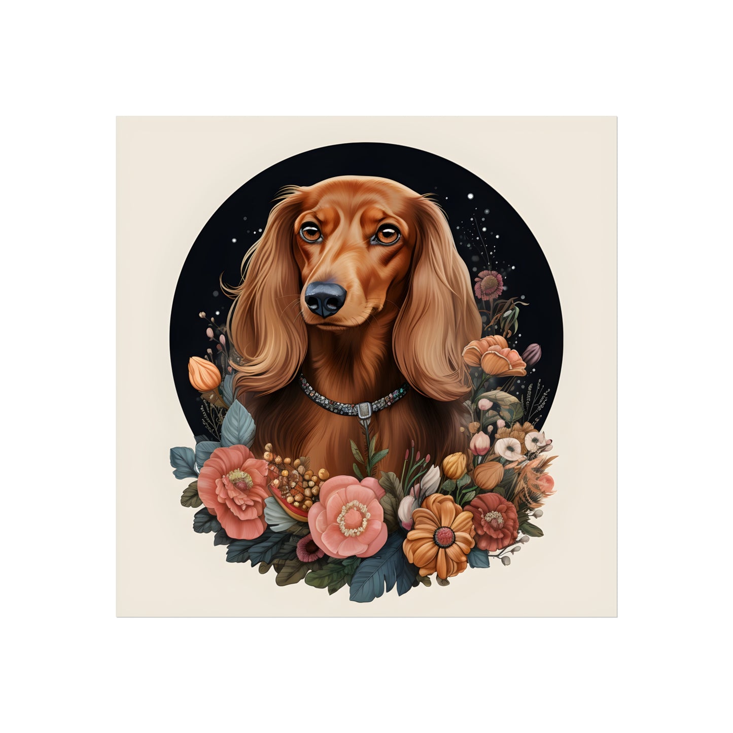 Dachshund Art Print: "Flora"