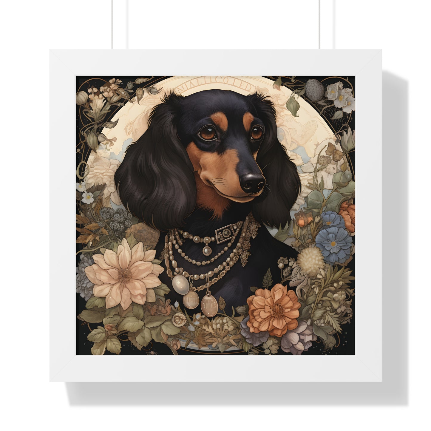 Dachshund Framed Art: "Penelope"