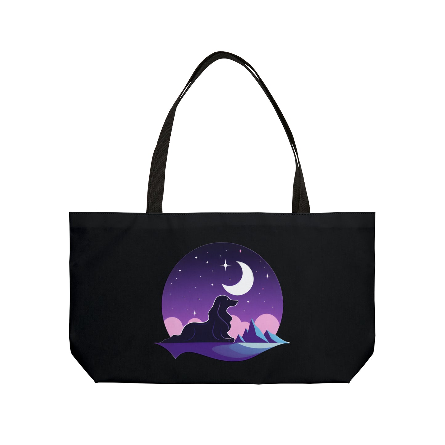 Dachshund Weekender Bag: "Astral Serenity"