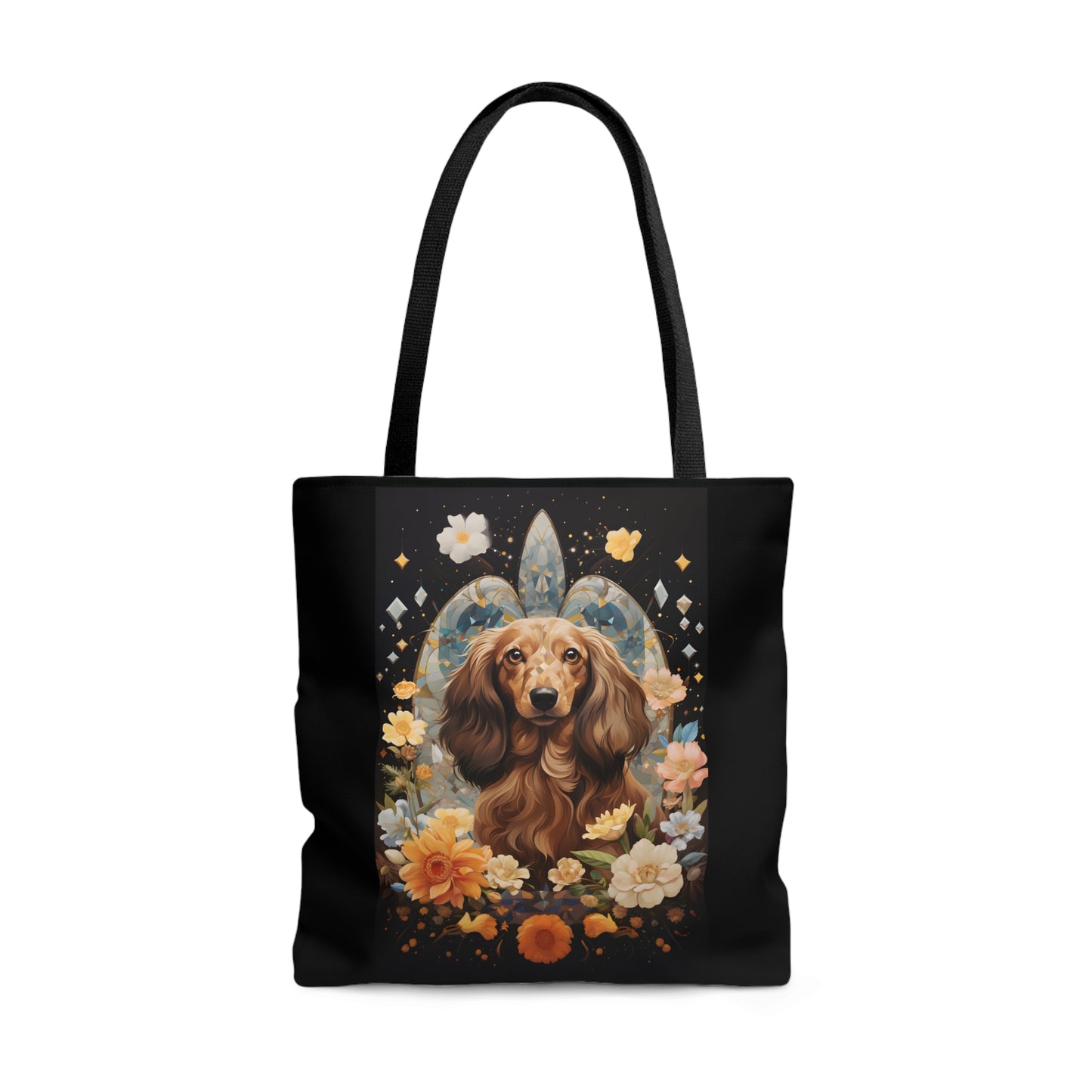 Dachshund Tote Bag: "Queen Cream"