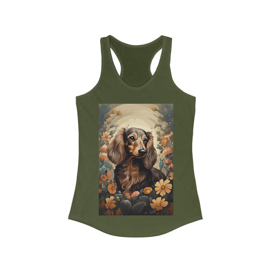 Dachshund Tank Top: "Milk Chocolate"