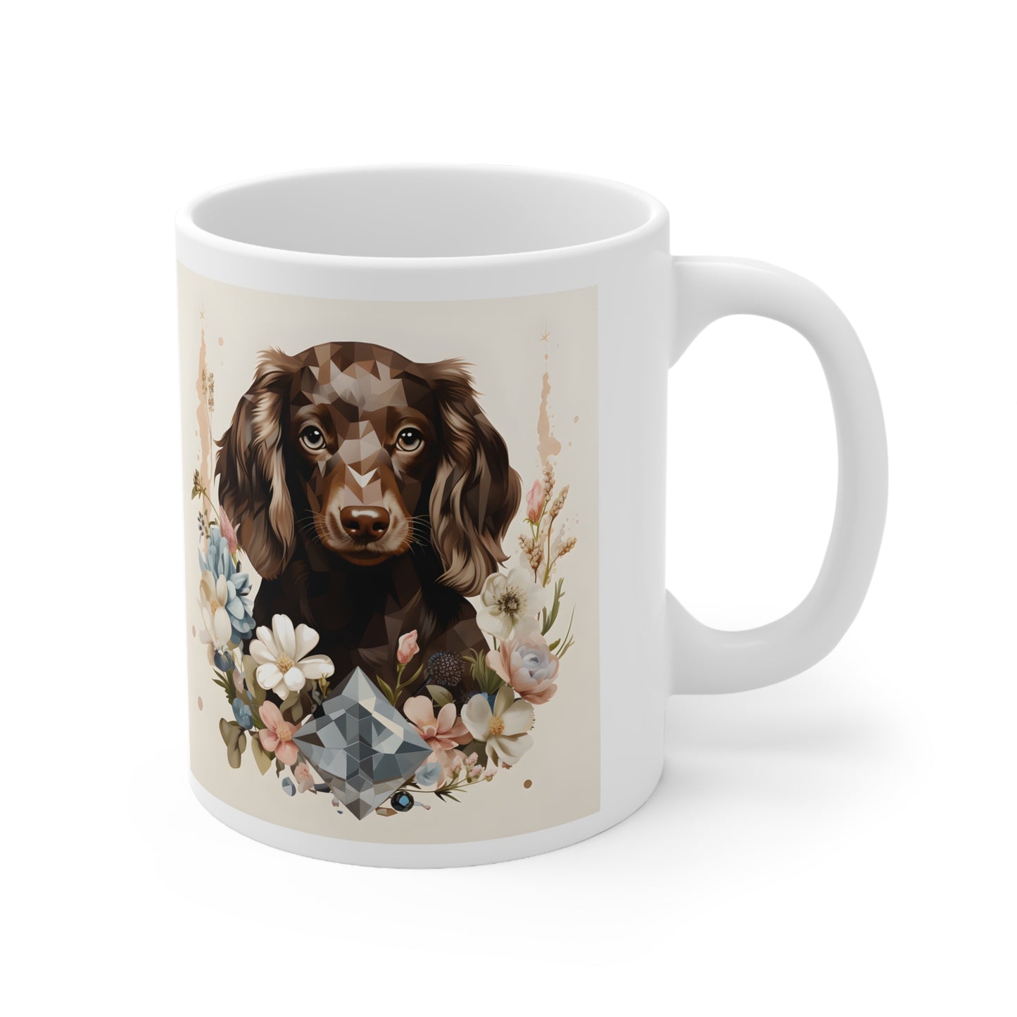 Dachshund Puppy Coffee Mug: "Chocolate Gem"