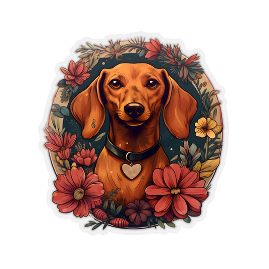 Dachshund Sticker: "Heart"