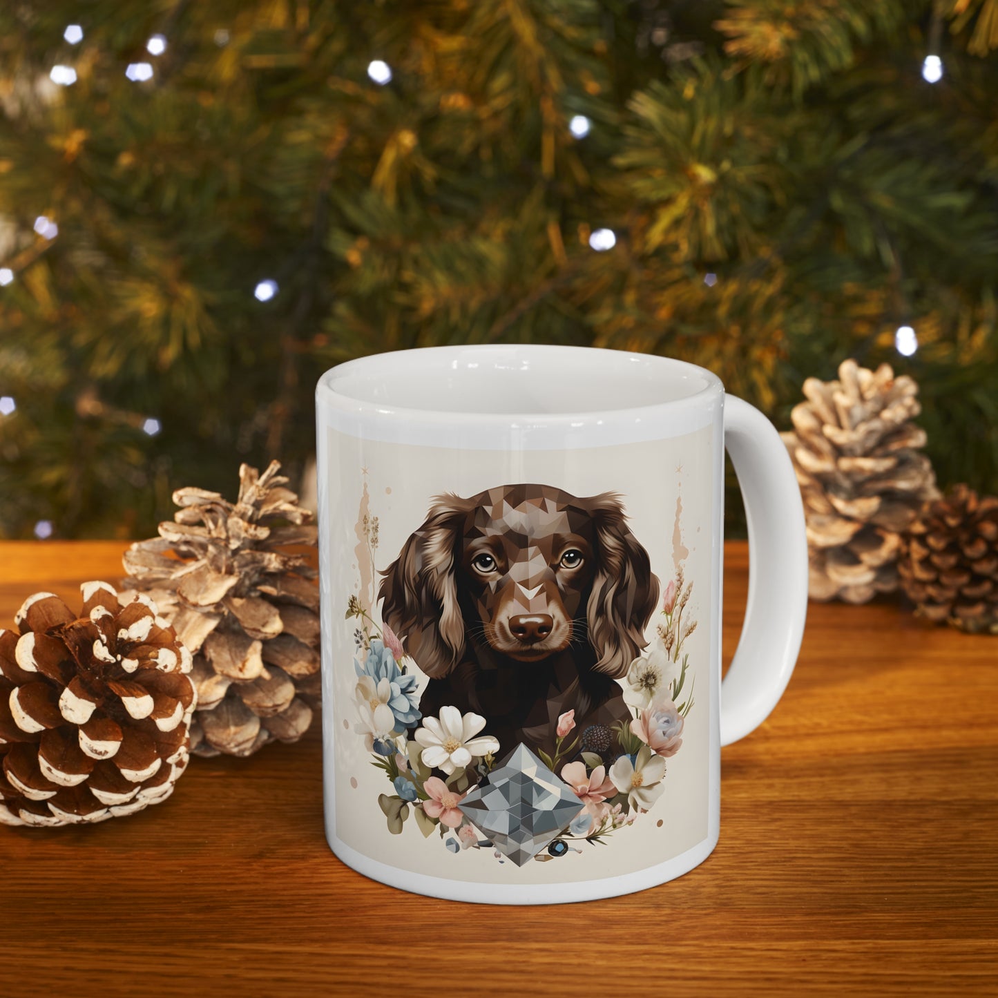 Dachshund Puppy Coffee Mug: "Chocolate Gem"