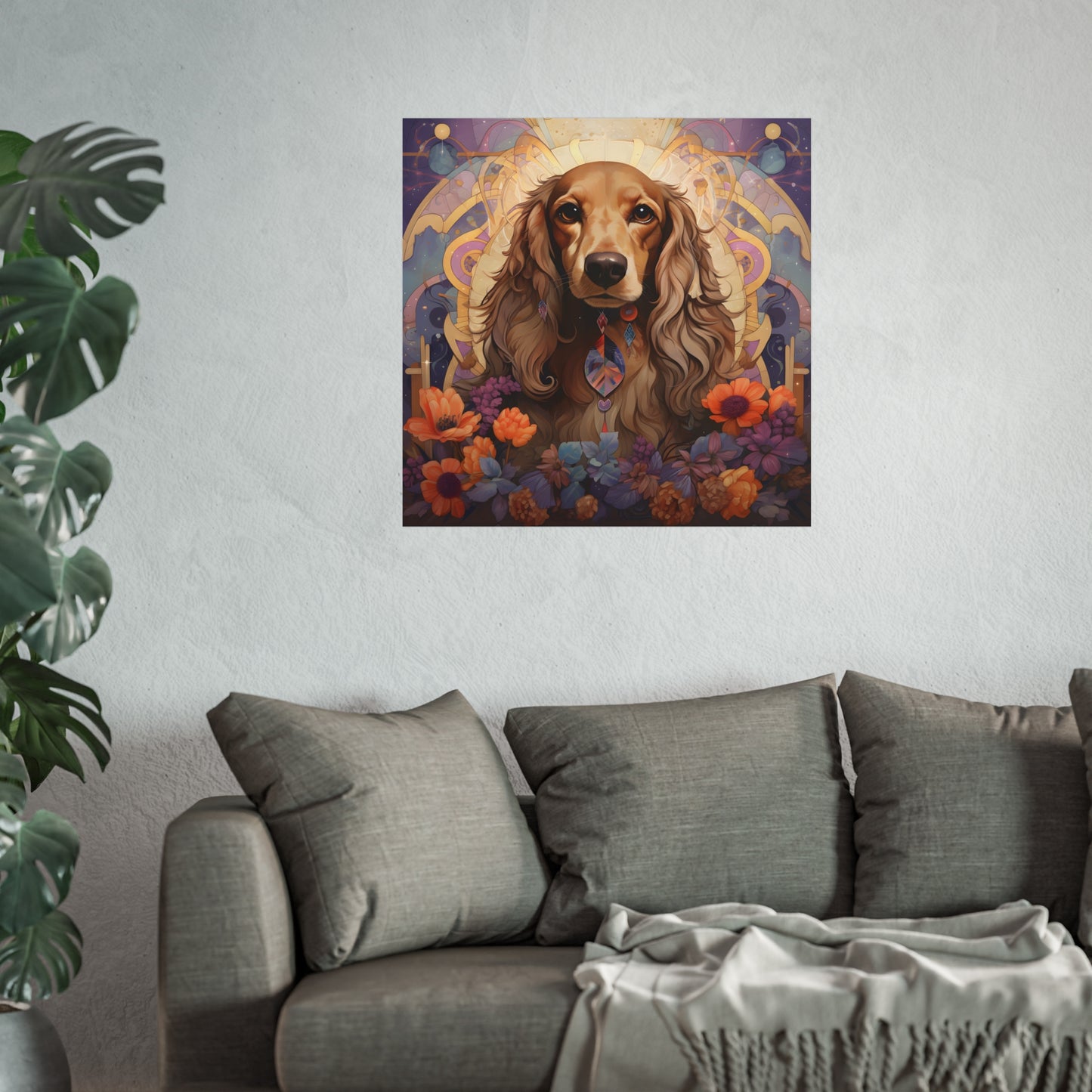 Dachshund Art Print: "Citrine Dream"