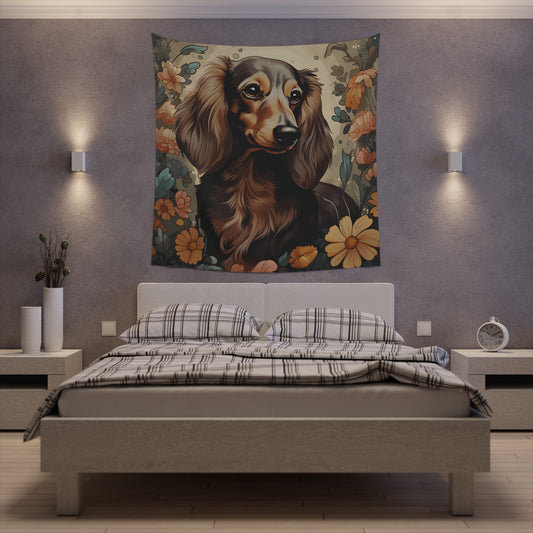 Dachshund Tapestry: "Milk Chocolate"