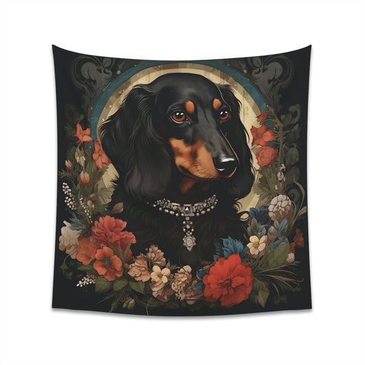 Dachshund Tapestry: "Diamond"