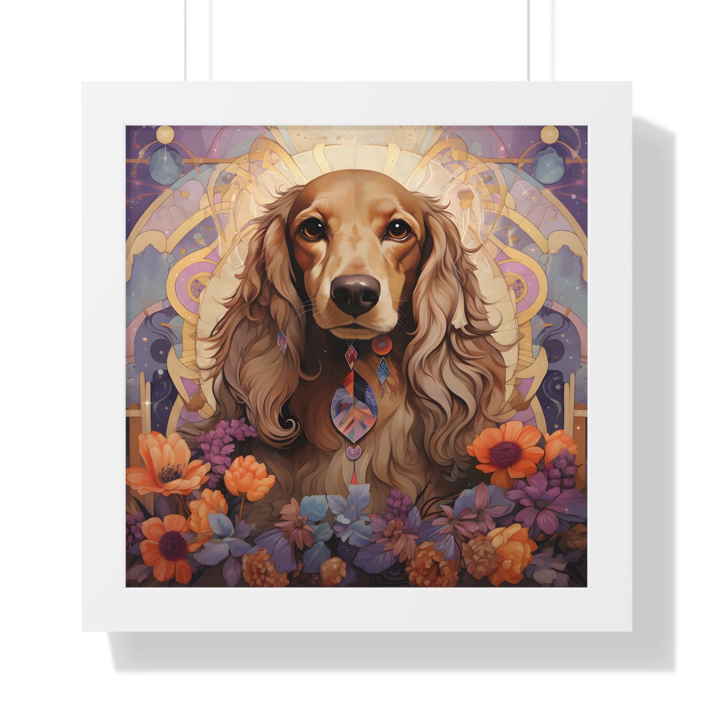 Dachshund Framed Art: "Citrine Dream"