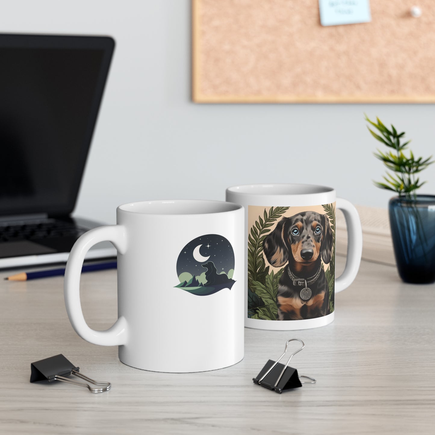 Dachshund Coffee Mug: "Soul Gazer"