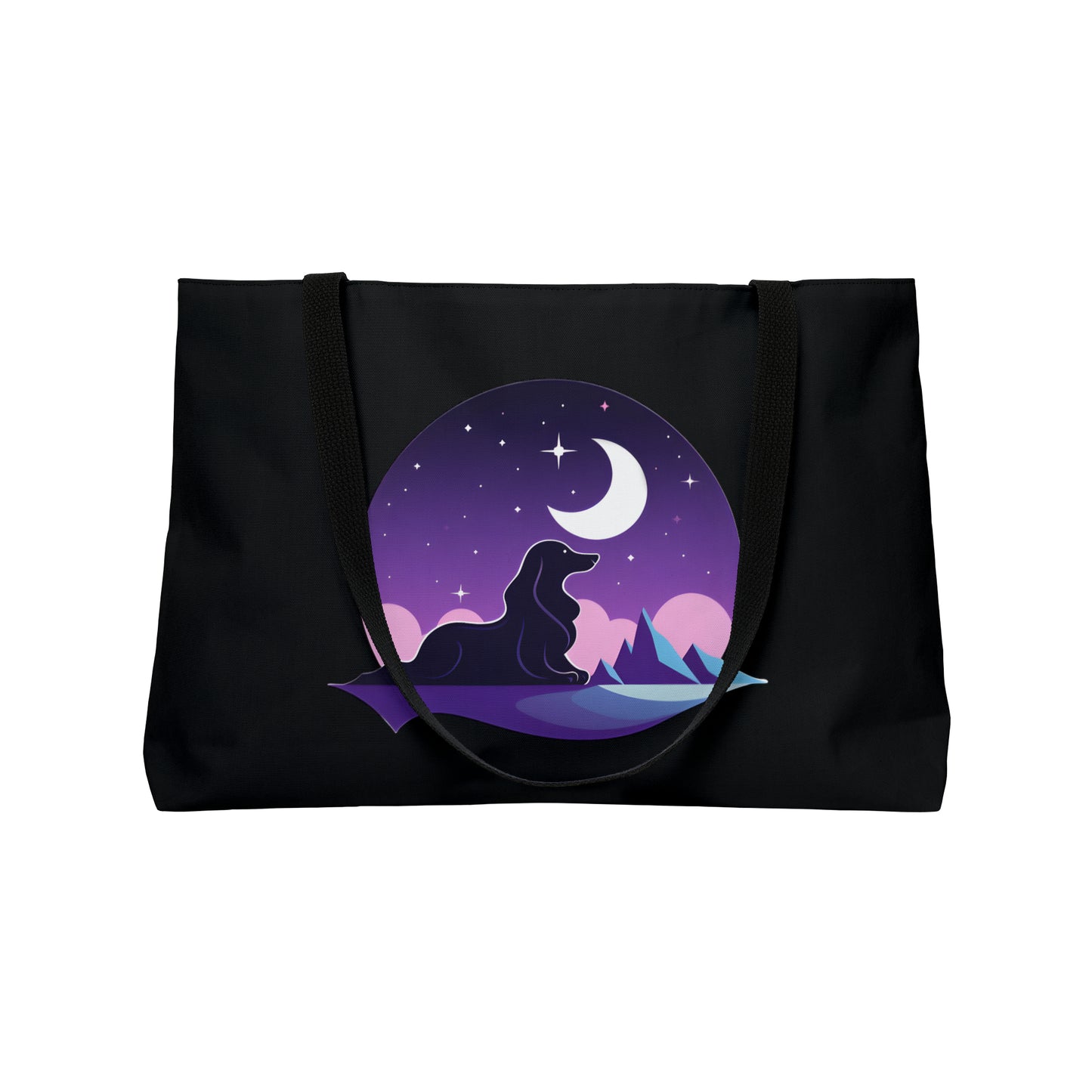 Dachshund Weekender Bag: "Astral Serenity"