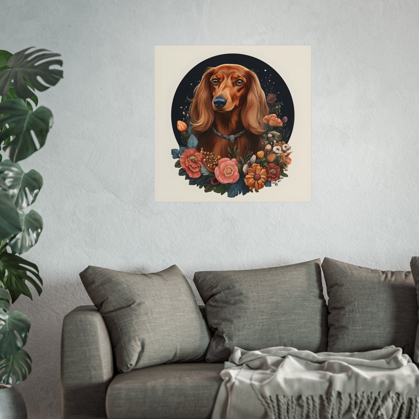 Dachshund Art Print: "Flora"