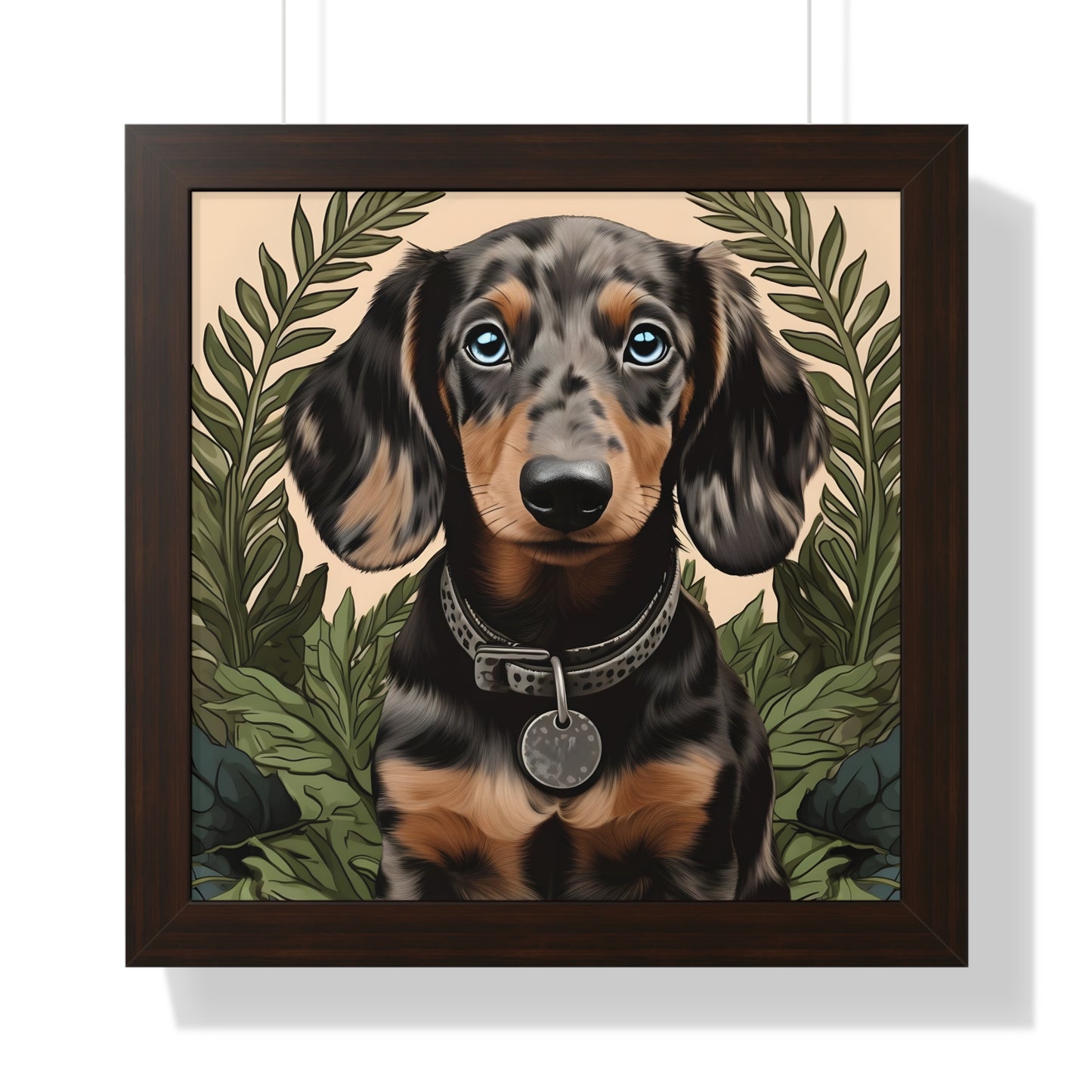 Dachshund Framed Art: "Soul Gazer"