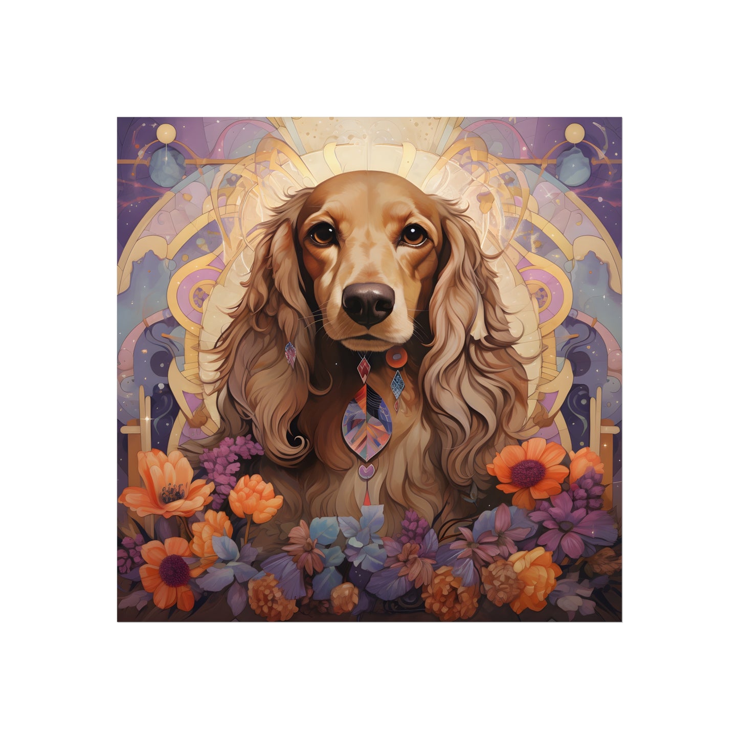 Dachshund Art Print: "Citrine Dream"