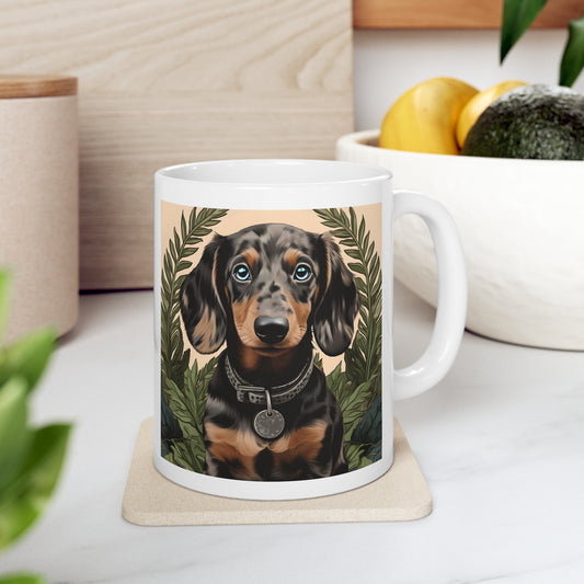 Dachshund Coffee Mug: "Soul Gazer"