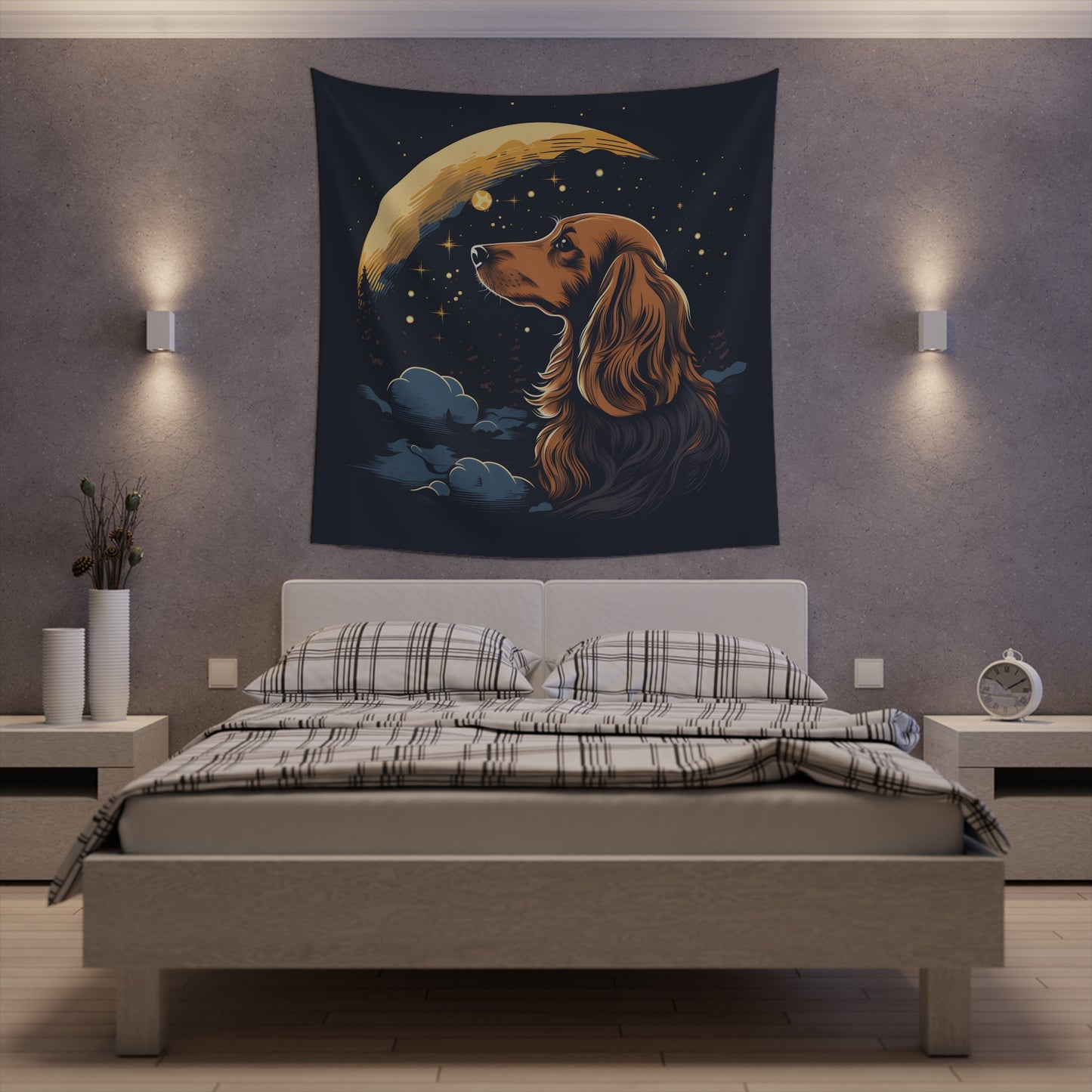 Dachshund Tapestry: "Stargazer"