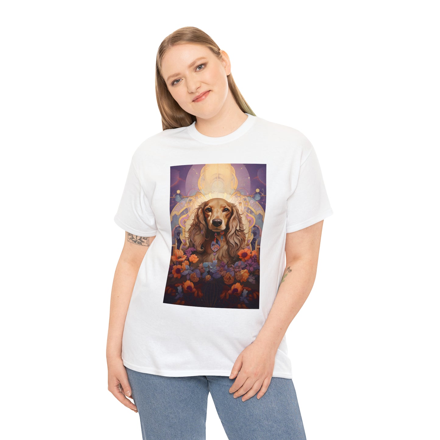 Dachshund Classic Cotton T-Shirt: "Citrine Dream"