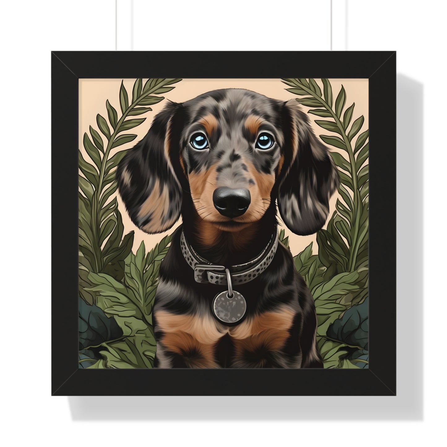 Dachshund Framed Art: "Soul Gazer"