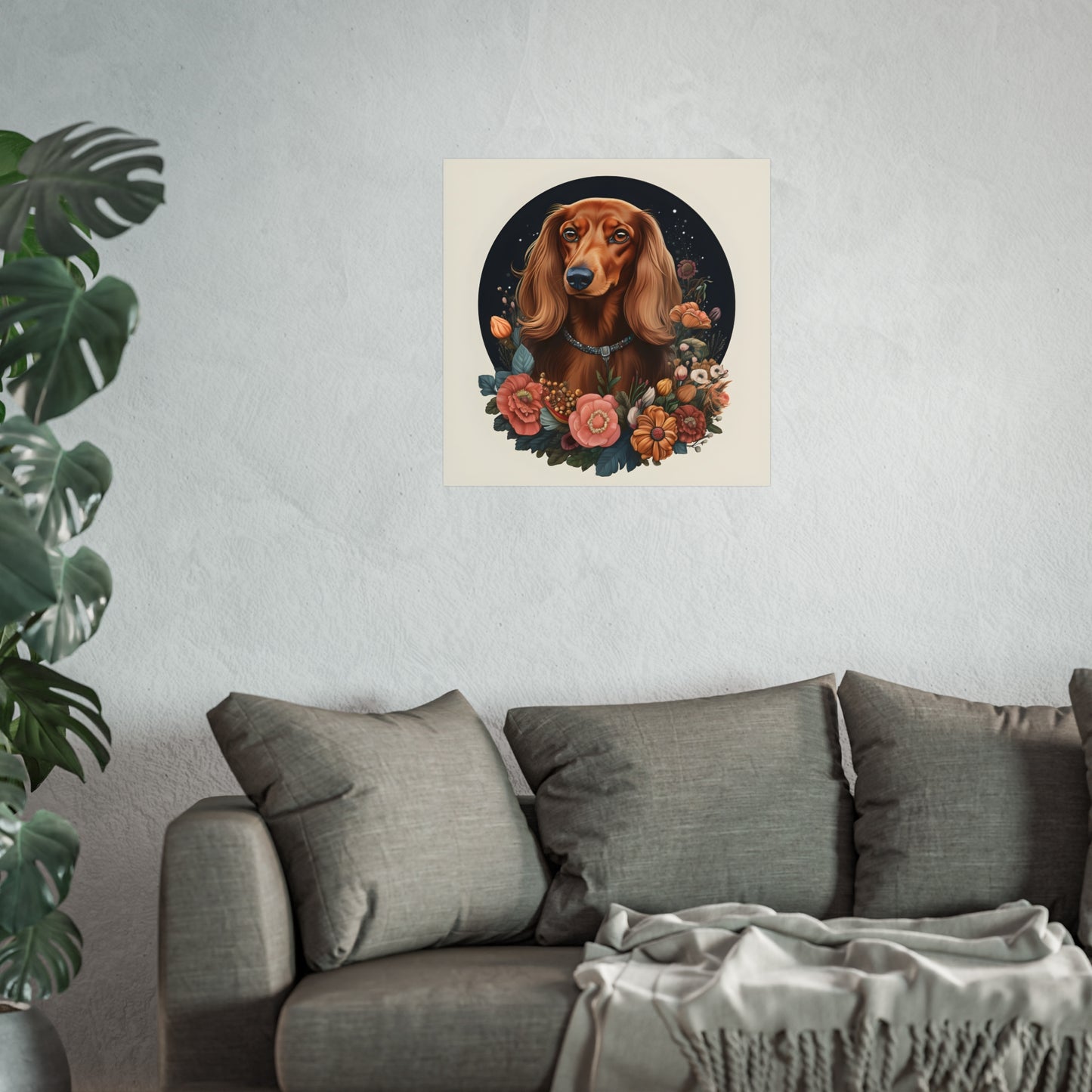 Dachshund Art Print: "Flora"