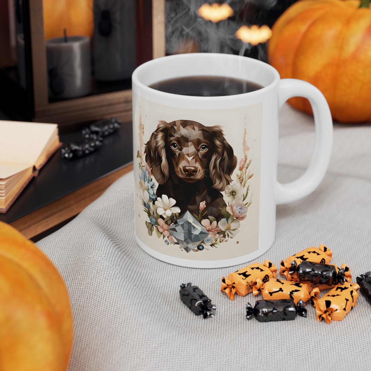 Dachshund Puppy Coffee Mug: "Chocolate Gem"