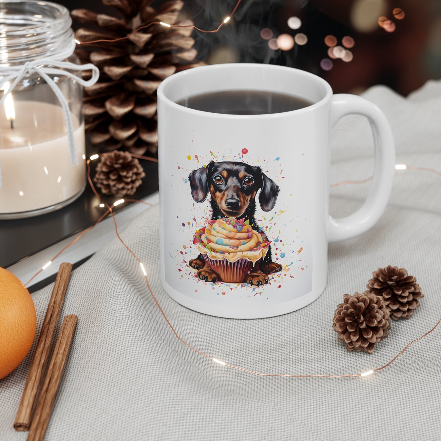 Dachshund Coffee Mug: "Pupcake"