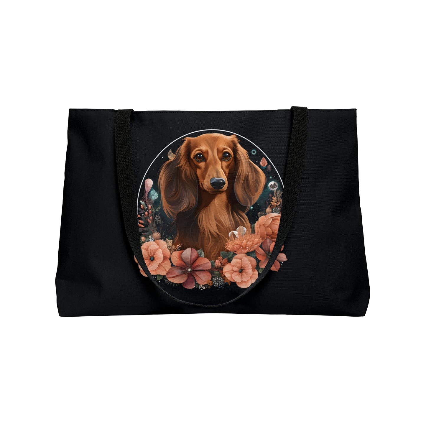 Dachshund Weekender Bag: "Rose"