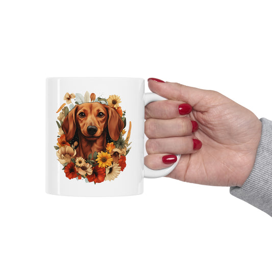 Dachshund Coffee Mug: "Sunny"