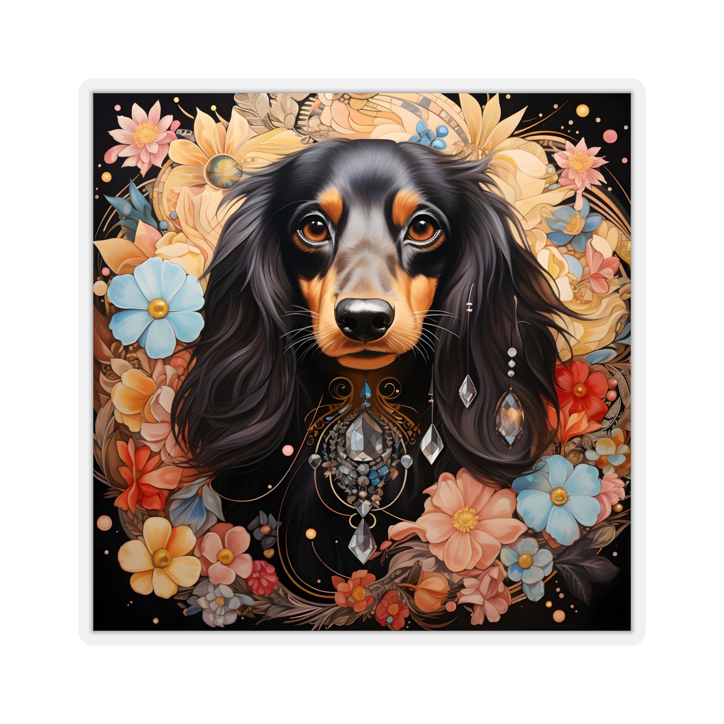 Dachshund Sticker: "Treasure"