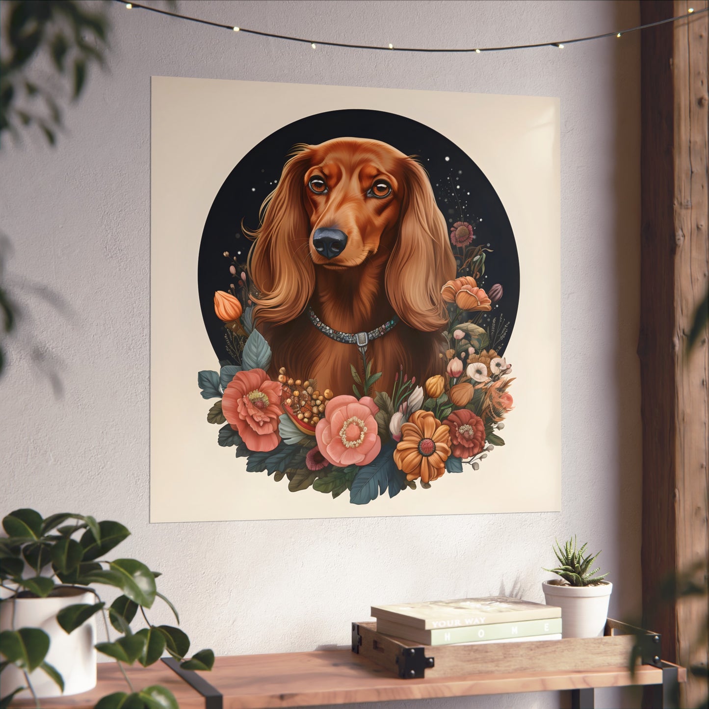 Dachshund Art Print: "Flora"