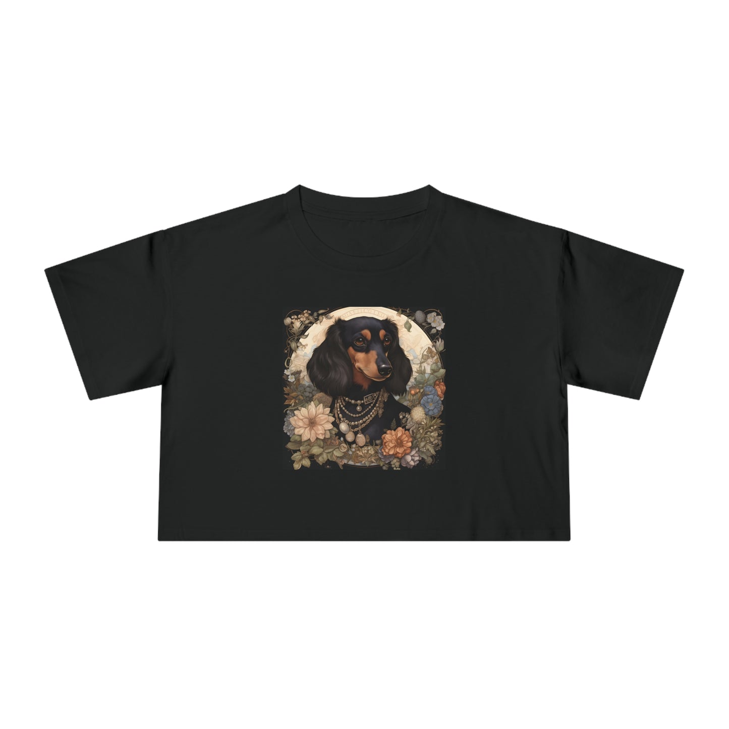 Dachshund Crop Tee: "Penelope"