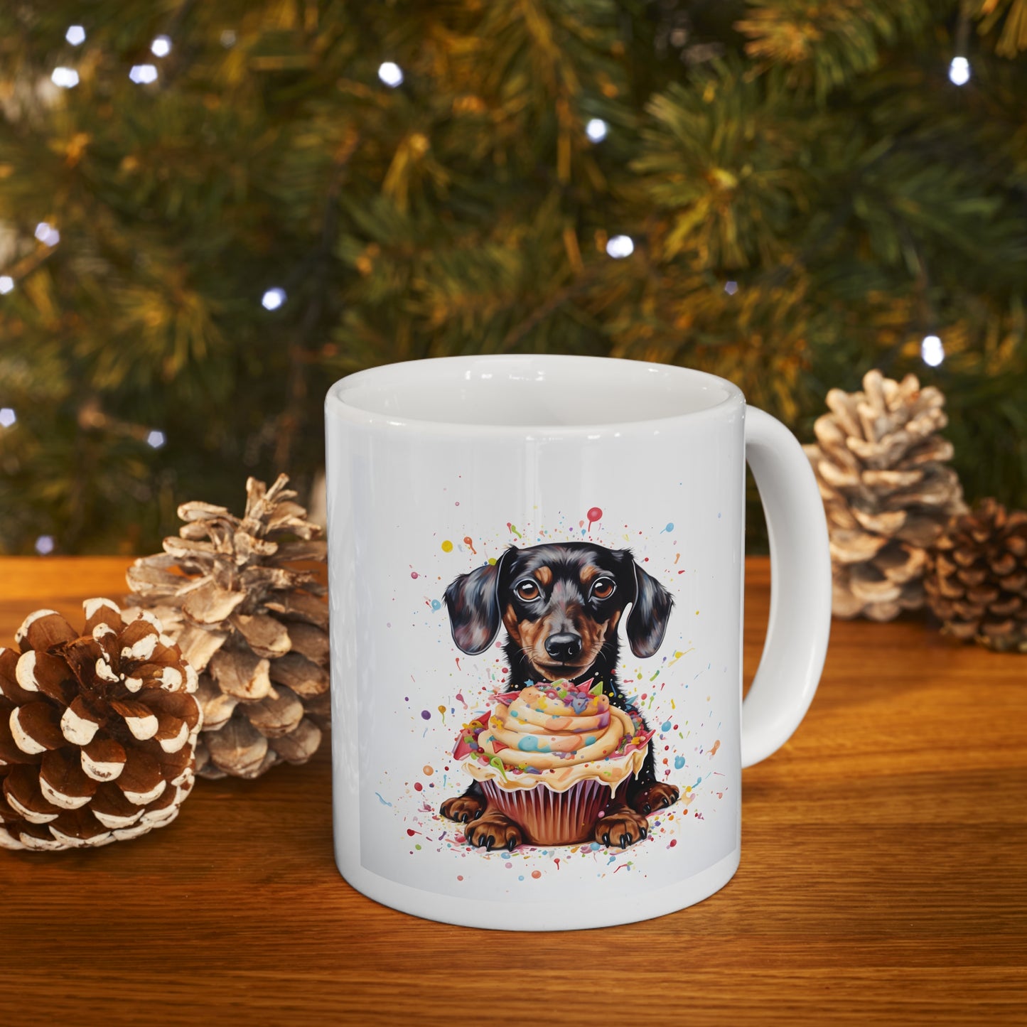 Dachshund Coffee Mug: "Pupcake"