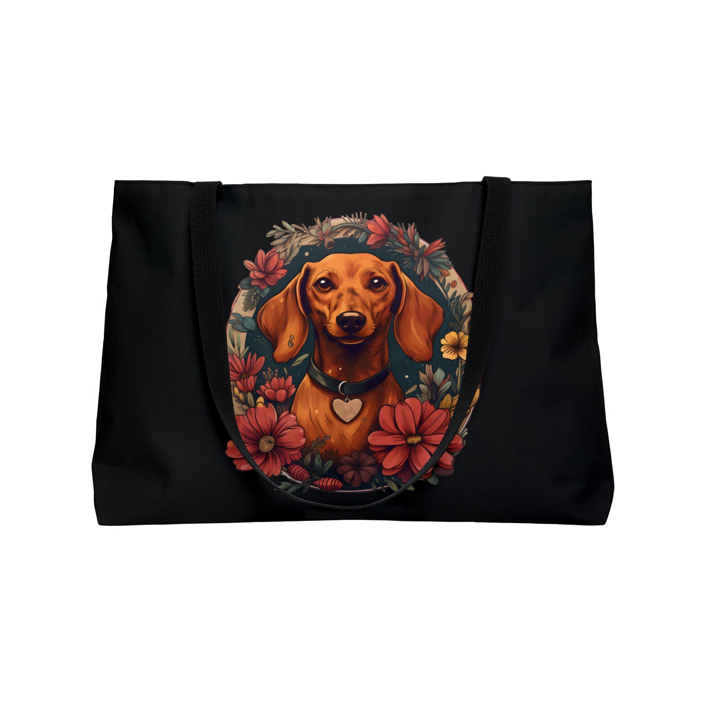 Dachshund Weekender Bag: "Heart"