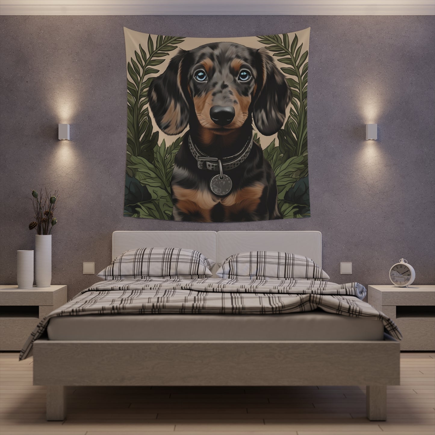 Dachshund Tapestry: "Soul Gazer"