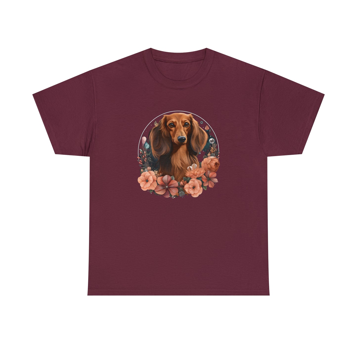Dachshund Classic Cotton T-Shirt: "Rose"